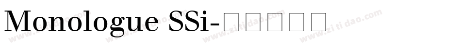Monologue SSi字体转换